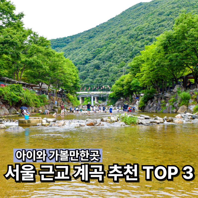 서울 근교 계곡 추천 TOP 3 아이랑 가볼만한곳