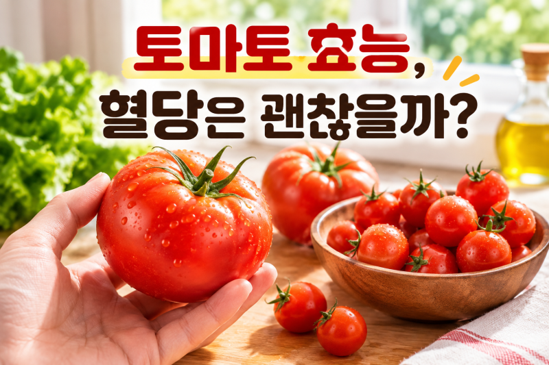 토마토 효능과 혈당, 당뇨라면 먹어도 괜찮을까?
