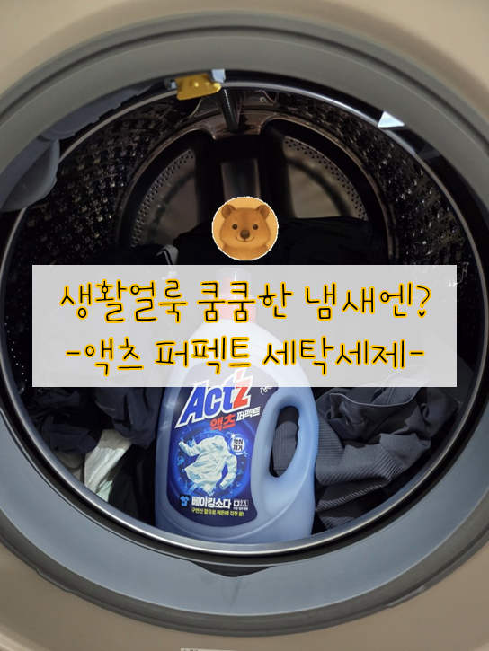 빨래 쿰쿰한 냄새 제거! 액츠 퍼펙트 리뉴얼 세탁세제 직접 써보고 느낀 솔직 후기