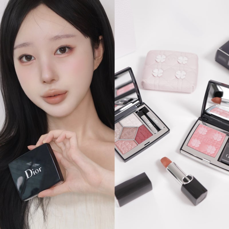 디올 뷰티 네잎클로버 컬렉션으로 완성한 가을메이크업 아이섀도우 블러셔 립스틱 후기