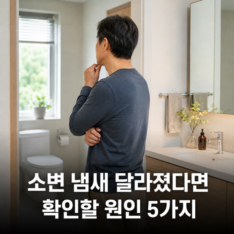 소변 냄새 갑자기 심해졌다면.. 그냥 넘기기 전 확인할 5가지