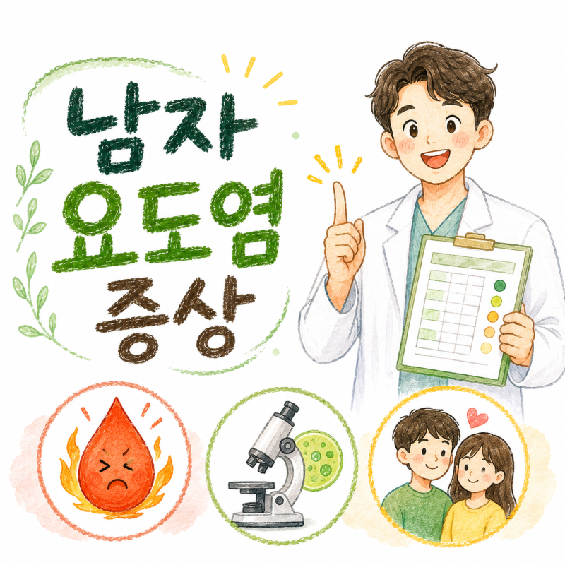 남자 요도염 증상 소변볼 때 찌릿한 통증 단순 염증일까 성병일까?