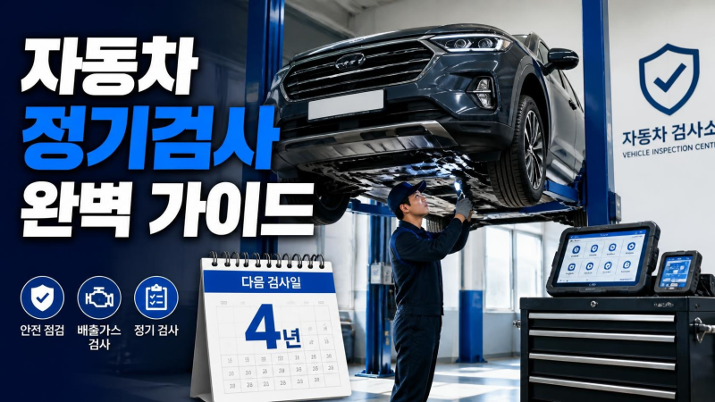 한국교통안전공단 자동차 정기 검진: 주기, 해야하는 이유, 안하면, 과태료, 준비물, 검사소, ....