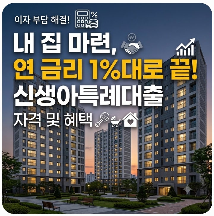 신생아특례대출 소득 및 자격조건부터 자산심사까지