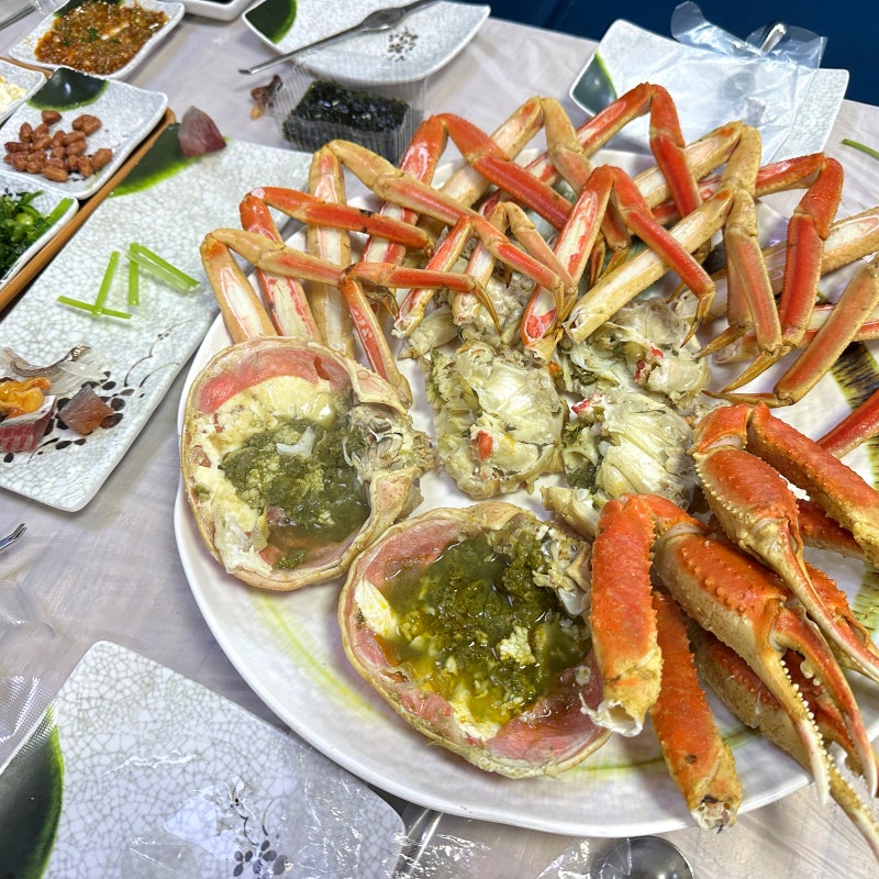 속초 중앙시장 수산물 회센터 대게 맛집 경상도횟집