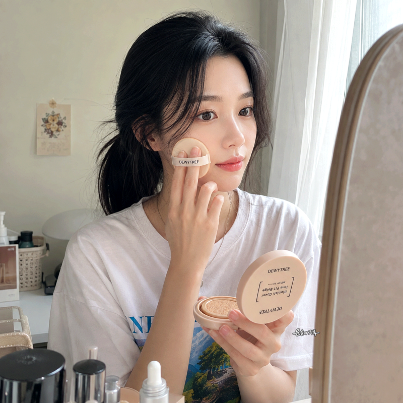 듀이트리 어반 쉐이드 커버 앤 핏 선쿠션 14g 단품, 톤보정과 밀착력 여름 파데프리 사용감