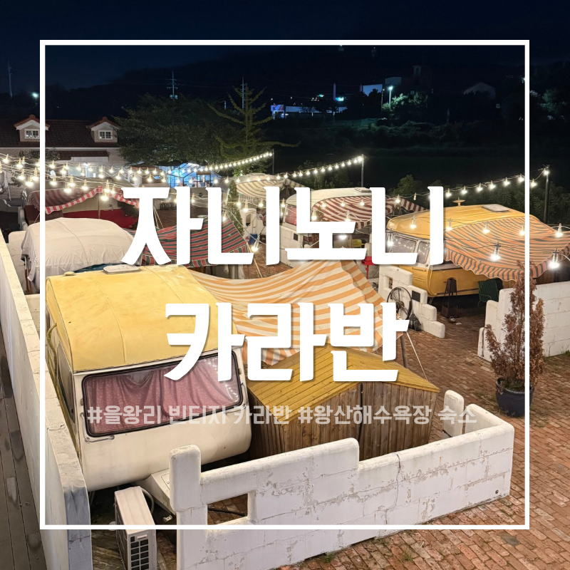 을왕리 펜션 자니노니-왕산해수욕장 근처 감성 카라반