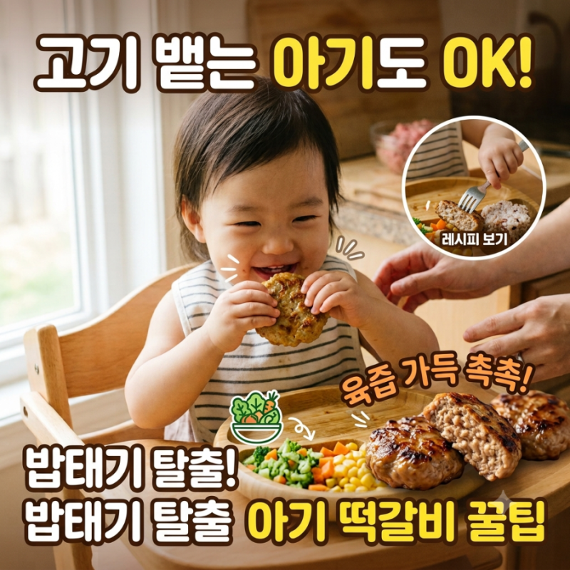 야채 싫어하는 아이도 싹 비우는 수제 아기떡갈비