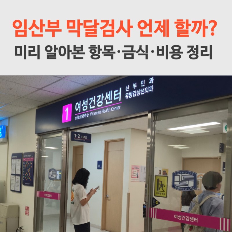 임산부 막달검사 앞두고 가장 먼저 확인한 5가지
