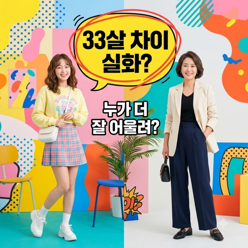 김혜수 유나 같은 옷 화제! 33살 차 잊은 슈슈통 프레피룩 비교