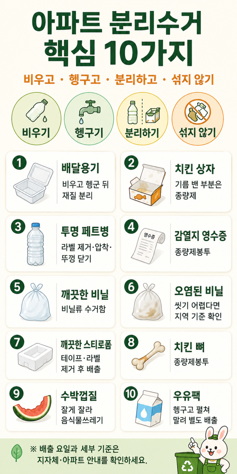 아파트 분리수거 방법｜헷갈리는 품목 12가지