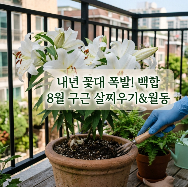 "8월 꽃이 진 후가 진짜 중요해요!" 백합 키우기 | 구근 살찌우는 케어 & 월동 준비 비결