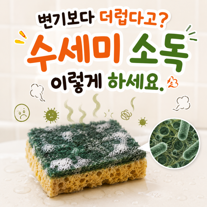 수세미 소독 방법 세척 vs 삶기 뭐가 좋을까요?