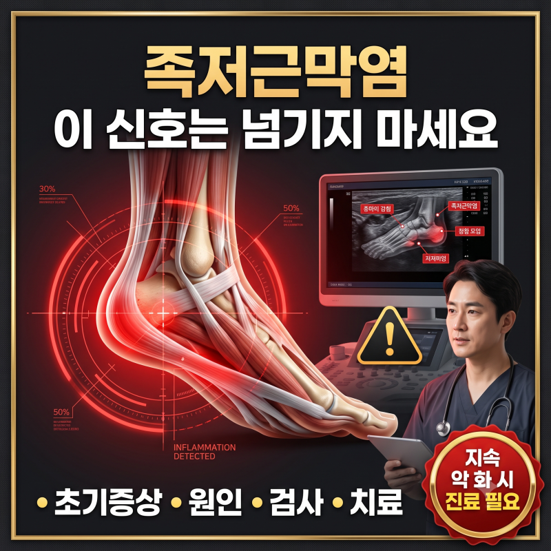 [족저근막염] 아침 첫발 통증, 주사·깔창·스트레칭 치료법 총정리