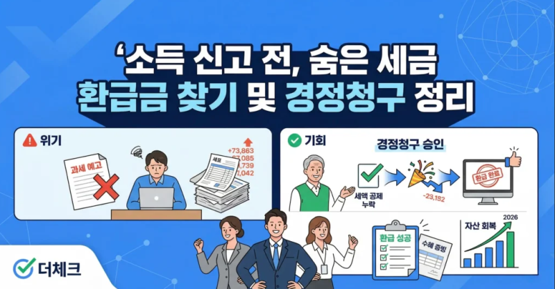 경정청구 꼭 하세요 나중에는 못받아요 !!세금 더 냈다면 돌려받는 방법과 신청기간
