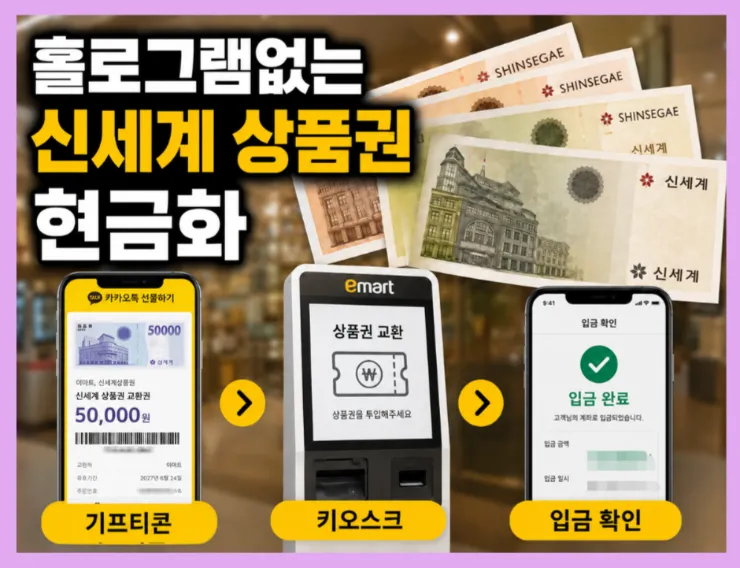카카오톡 신세계상품권 | 이마트 교환부터 SSG머니 전환, 현금화까지