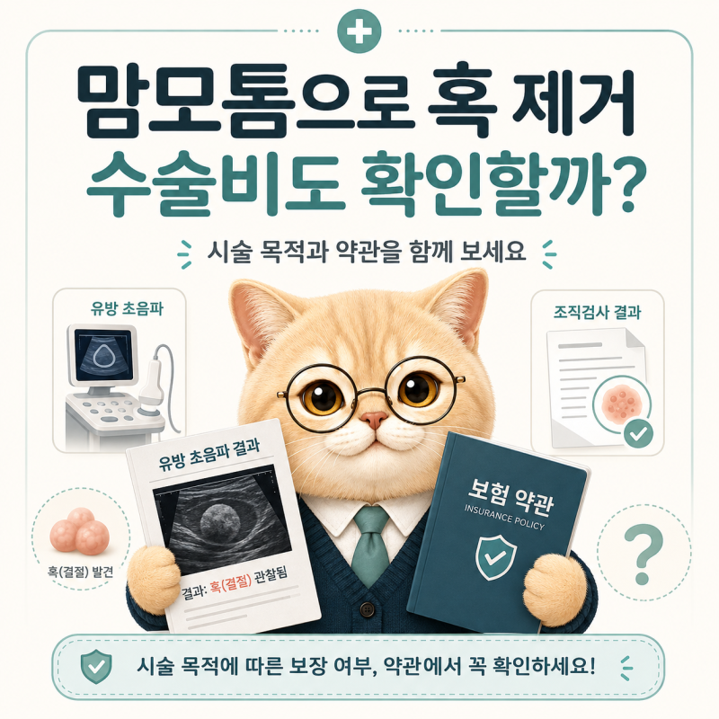 맘모톰 수술비, 혹을 제거했다면 보험금도 확인해야 할까?