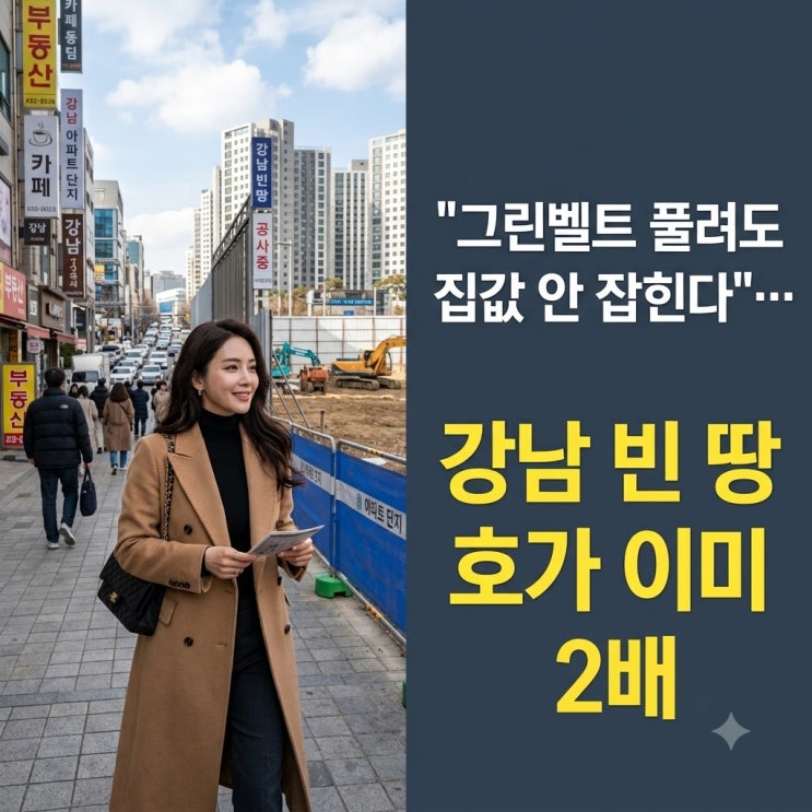 "<b>그린벨트</b> 풀어도 집값은 잡히지 않는다" 강남권 나대지 호가는 벌....