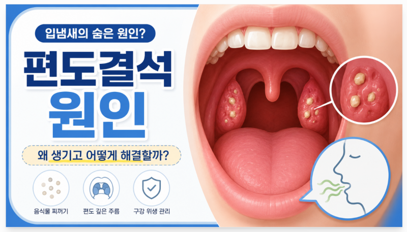 편도결석 원인, 왜 자꾸 생길까? 제거부터 예방법까지 총정리