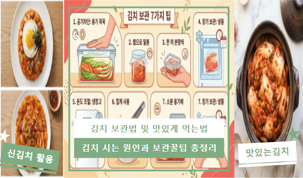 김치 보관법 완전 정복 BEST 7 | 맛있게 오래 먹는 꿀팁 총정리