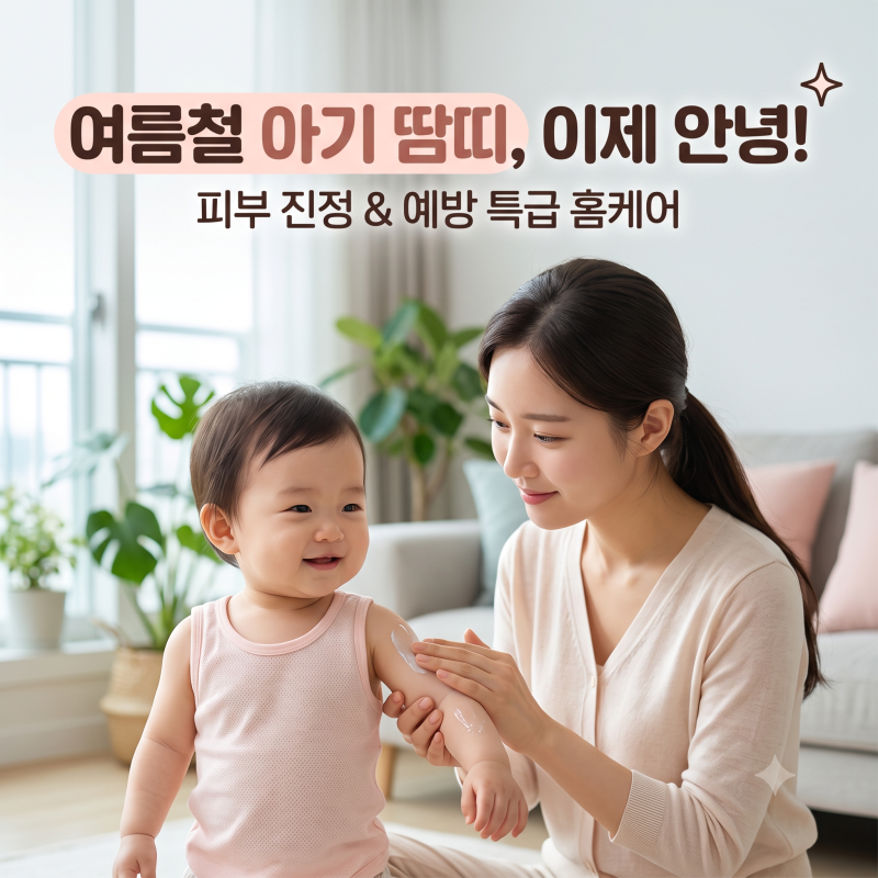 여름철 아기 땀띠 관리 안 하면 밤새 웁니다! 방치 시 피부 진물 대처법 5가지 (+ 땀띠 예방법,....