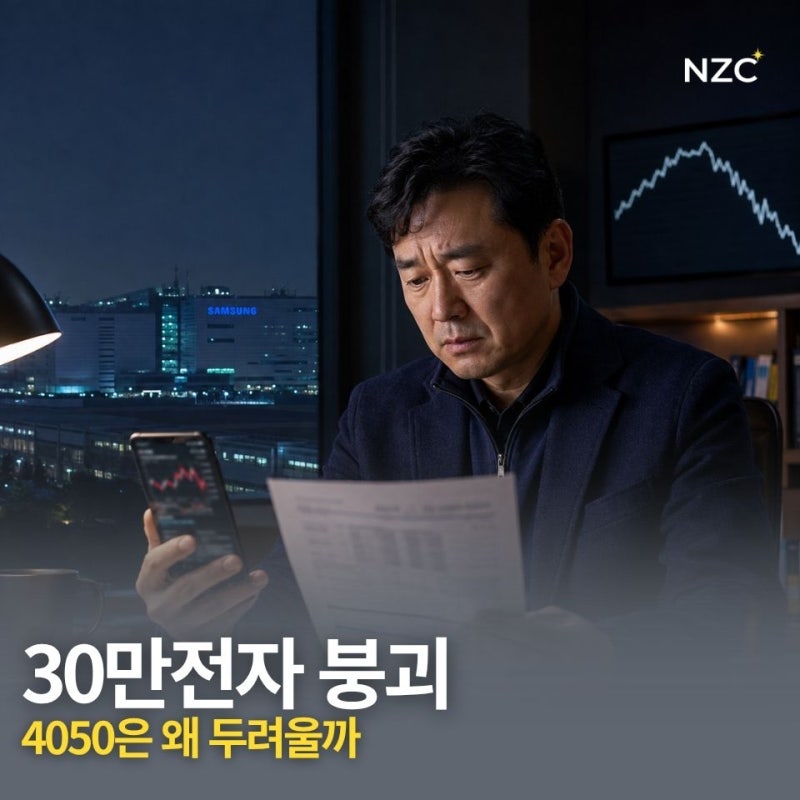 삼성전자 주가 30만원은 고점일까 조정일까? 사상 최대 실적에도 급락, 4050이 더 불안한 이유