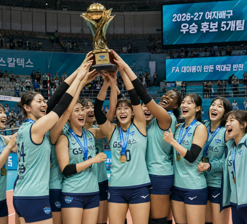 2026-27 여자배구 다음시즌 우승 후보 5개팀, FA 대이동에 판도가 뒤집혔다