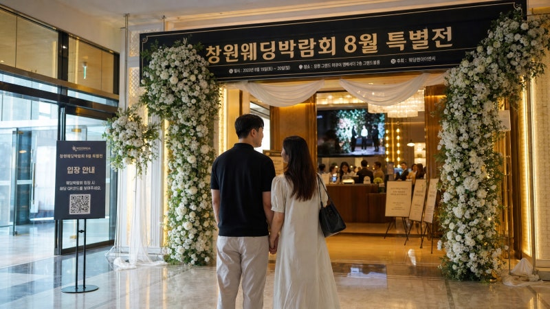 창원웨딩박람회 총정리｜8월 일정·위치·스드메 할인·사은품 한눈에