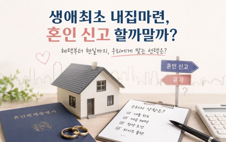 생애최초 내집마련 1탄-혼인신고에 대하여