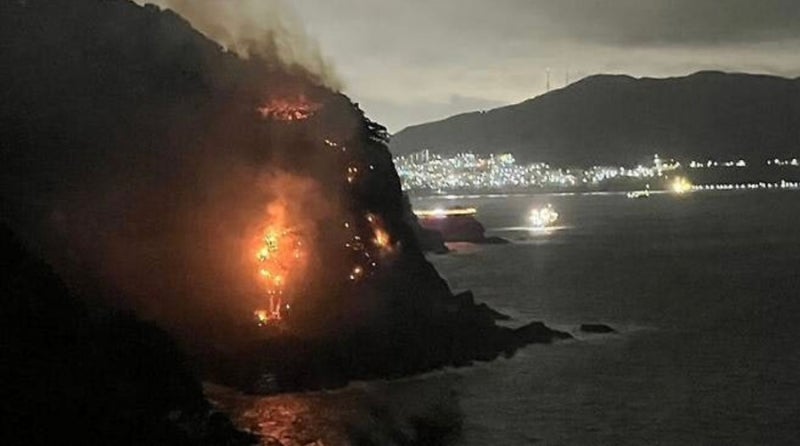 [속보] 부산 암남공원 산불 발생, 해안절벽 화재에 헬기 투입…6시간 40분 만에 진화
