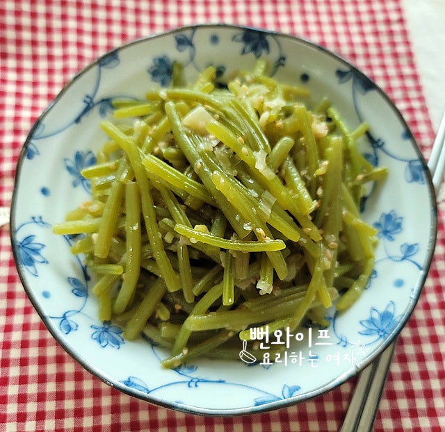 고구마순(고구마줄기)나물 볶음, 여름 나물 반찬, 고구마순 요리