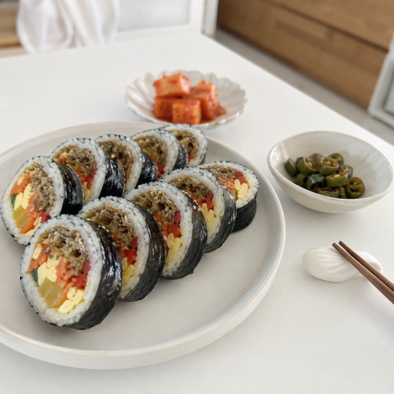 집김밥이 심심할 때 고추멸치김밥 만들기, 멸치볶음 하나로 맛이 달라져요