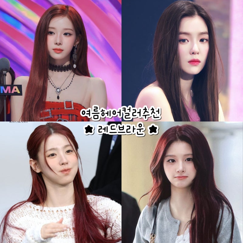 여름헤어컬러 추천 레드브라운 염색 어떤 피부톤에 잘 어울릴까?