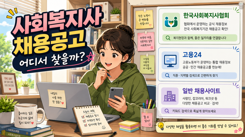 사회복지사 2급 취업 어디서 찾을까? 복지관·요양원 채용공고 찾는 법 ㅣ 사회복지사 2급 로....