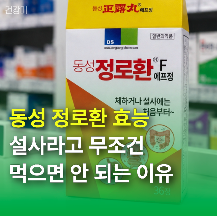 동성 정로환 효능, 설사라고 무조건 먹으면 안 되는 이유