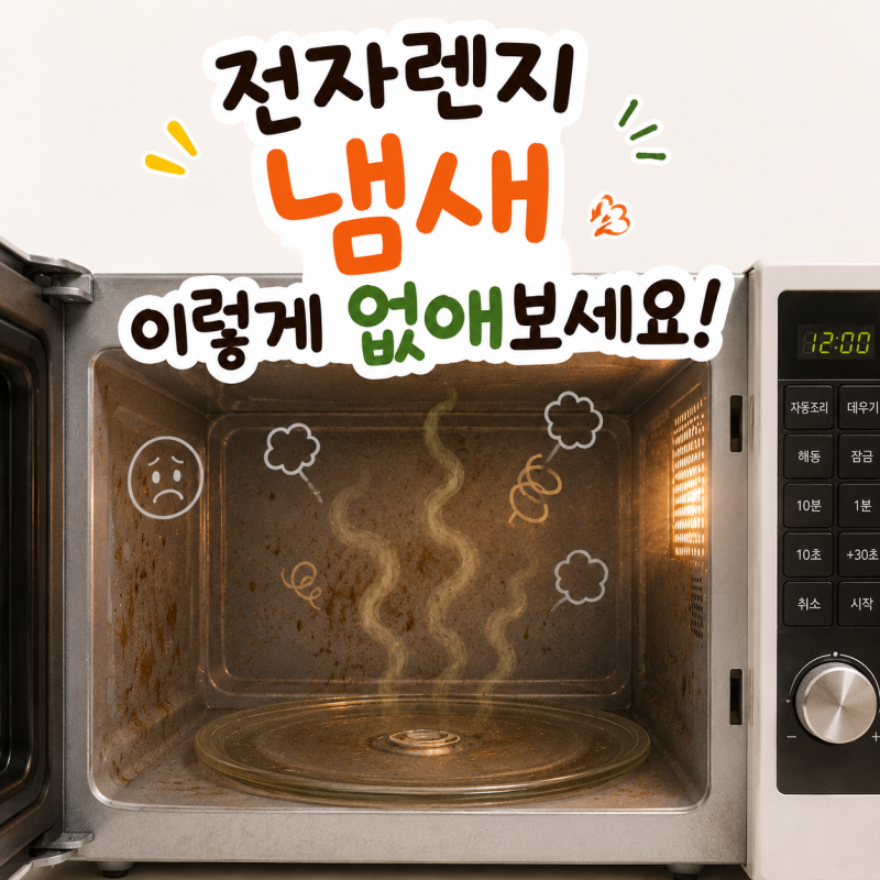 전자렌지 냄새 없애는 법 냄새 제거 팁과 소독할때 주의할점