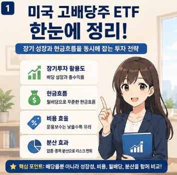 2026 미국 고배당주 순위 TOP10 ETF 추천 비교 한눈에 보기