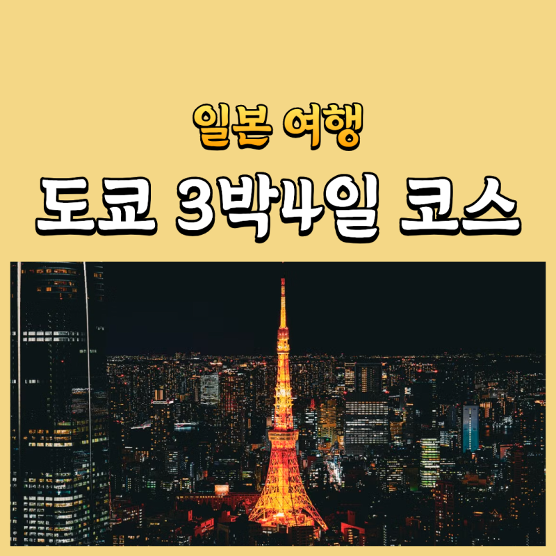 도쿄 3박4일 코스 헛걸음 안 하고 쇼핑과 맛집 다 잡는 동선
