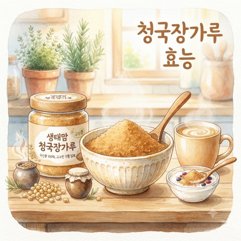 청국장가루 어디에 좋을까? 청국장가루효능 총정리, 생청국장과 차이점