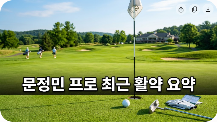 문정민 프로 프로필 성적 최근 준우승 정보 정리