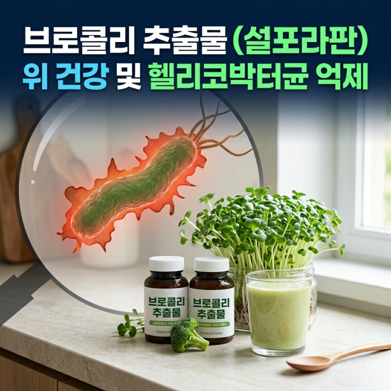 속 더부룩하고 쓰린 위, 브로콜리 추출물 '설포라판'으로 헬리코박터균 싹 잡는 법