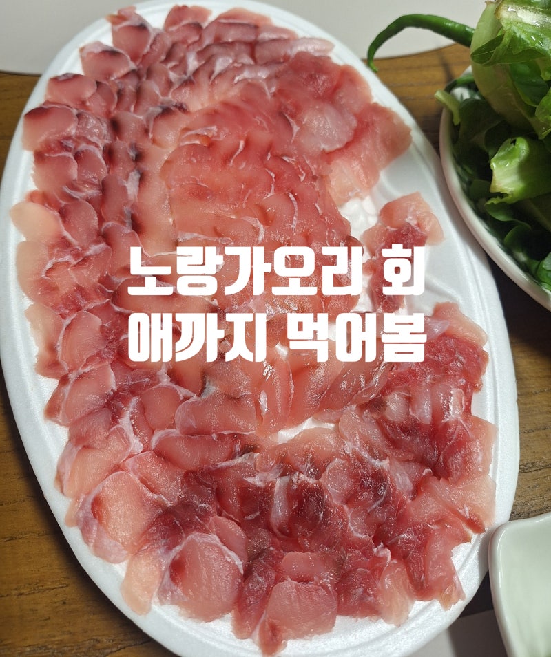 노랑가오리 황가오리 회와 애 먹어본 후기, 애는 버터구이로 먹어봤어요