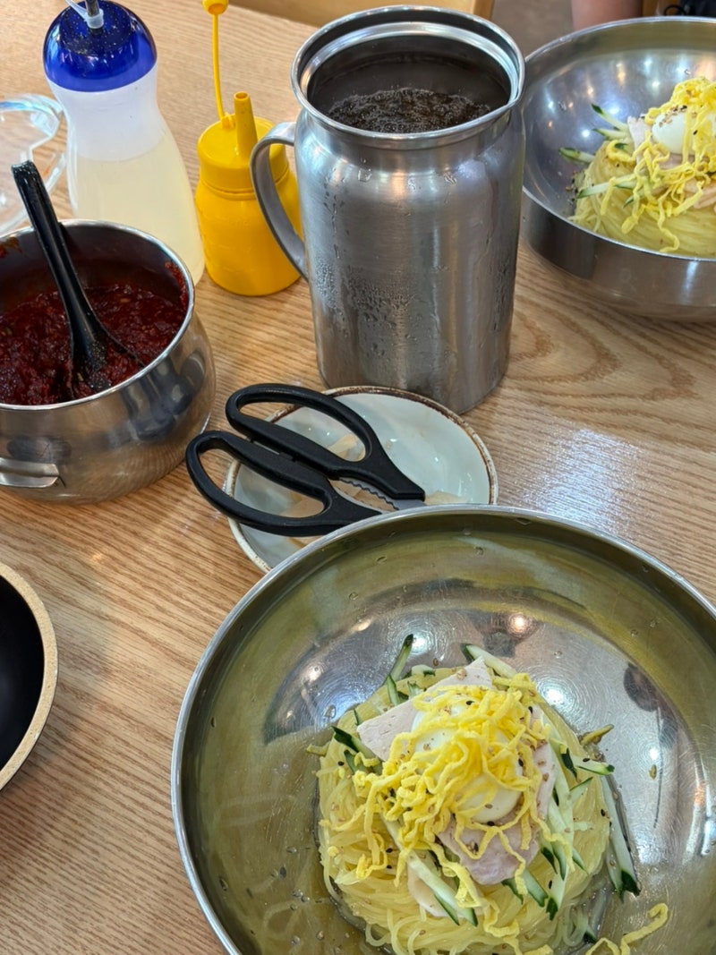 [부산 송정]물밀면과 물비빔 비빔밀면까지 세가지를 즐길 수 있는 송정밀면맛집 송정면가(260....
