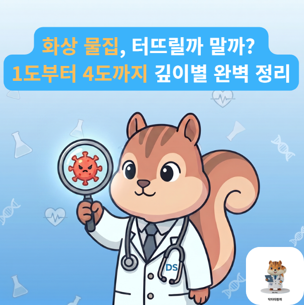 [전문의] "앗 뜨거!" 화상 물집 무심코 터뜨리면 안 되는 이유 (화상 1도~4도 단계별 구분 & 치....