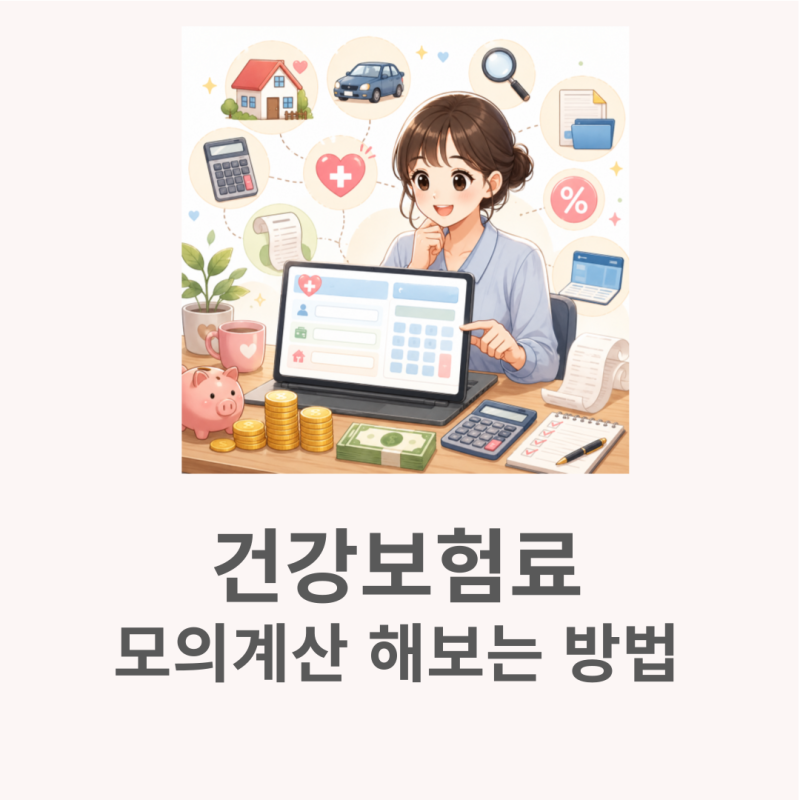 건강보험료모의계산 안 해봤으면 몰랐을 뻔한 재산점수, 직접 계산해봤어요