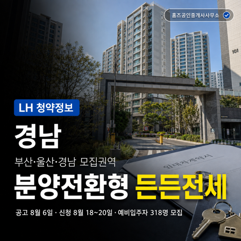 2026 경남 LH 든든 전세 신청｜진주 거주자도 가능? 소득·자산 조건과 분양전환 총정리