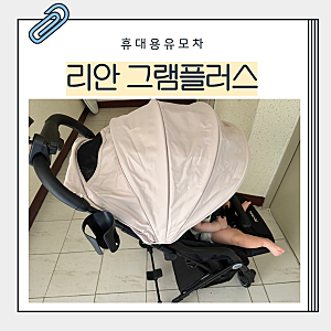 리안 그램플러스 휴대용 유모차 찐 내돈내산 장단점 디럭스 유모차 비교