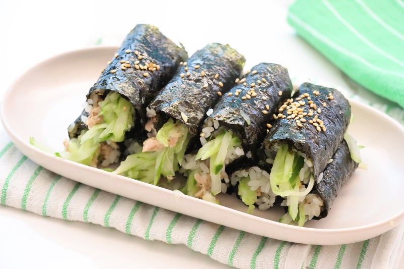 초간단 오이김밥 레시피 오이 참치김밥 만들기