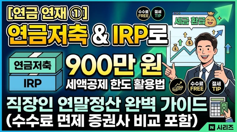 [연금 연재 ①] 연금저축 & IRP 세액공제 900만 원, 직장인 연말정산 200% 활용 가이드