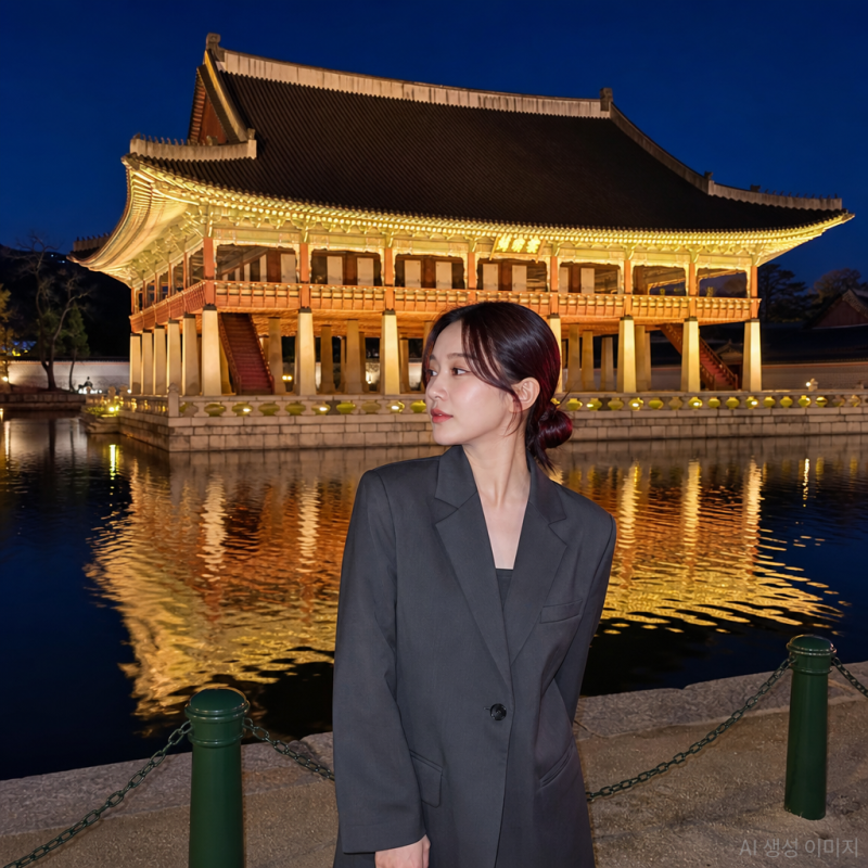 경복궁 야간개장 후 청계천 데이트 뚜벅이 코스 (찻집사장 추천)